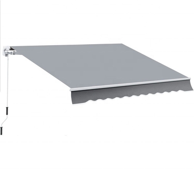 আউটডোর ম্যানুয়াল retractable অ্যারিং কভার আশ্রয় 300 * 200CM আকার এবং ম্যানুয়াল অপারেশন পদ্ধতি সঙ্গে