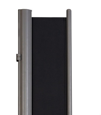 আউটডোর প্যাটিওর জন্য retractable সাইড অ্যারিং গ্রে পলিস্টার সেল উপাদান গোপনীয়তা দেয়াল