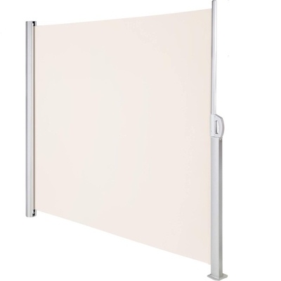 আউটডোর retractable সাইড অ্যারিং 63x118 ইঞ্চি সঙ্গে ম্যানুয়াল অপারেশন 100% পলিয়েস্টার